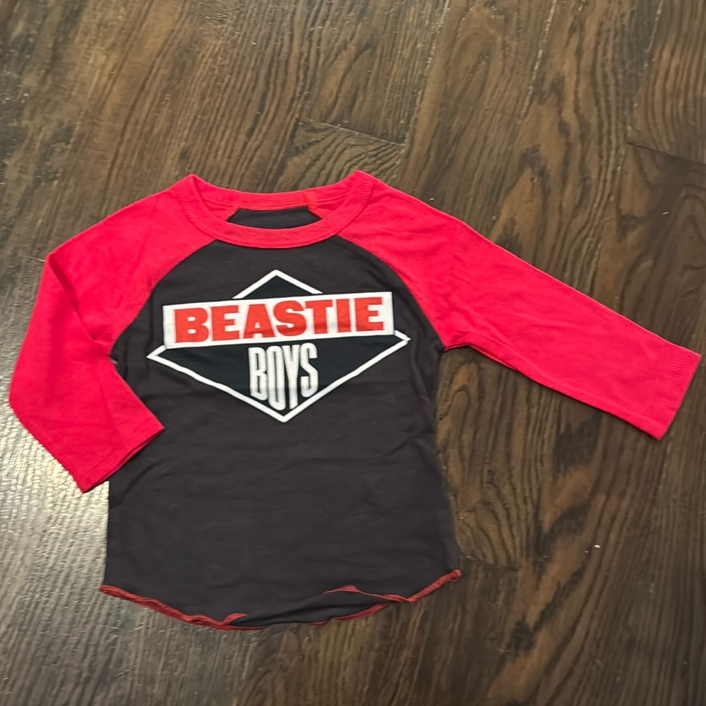 Rowdy Sprouts Beastie Boys 3/4 Sleeve Raglan T-Shirt. BRAND NEW NEVER WORN